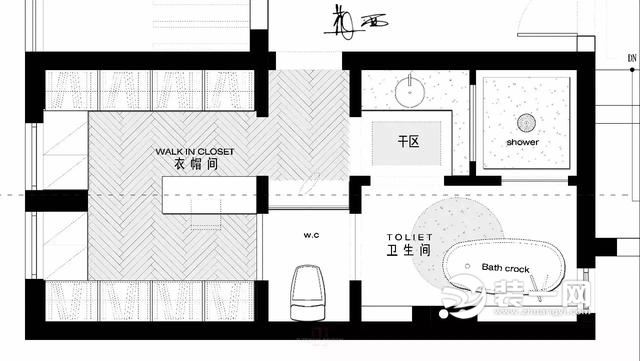 四式分离设计攻略 主卧卫生间衣帽间一体装修方案